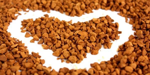 kibble dog food shaped into heart