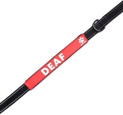 product deaf dog leash sleeve sign