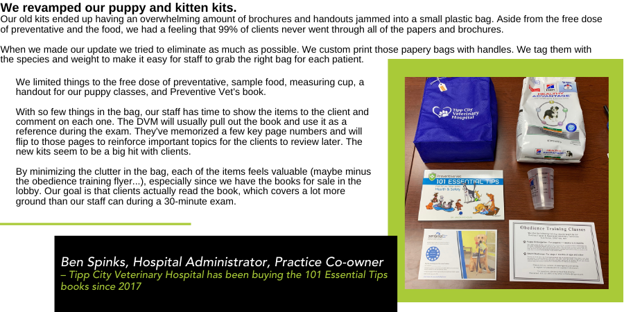 Tipp City Review of Preventive Vet's 101 Tips Books